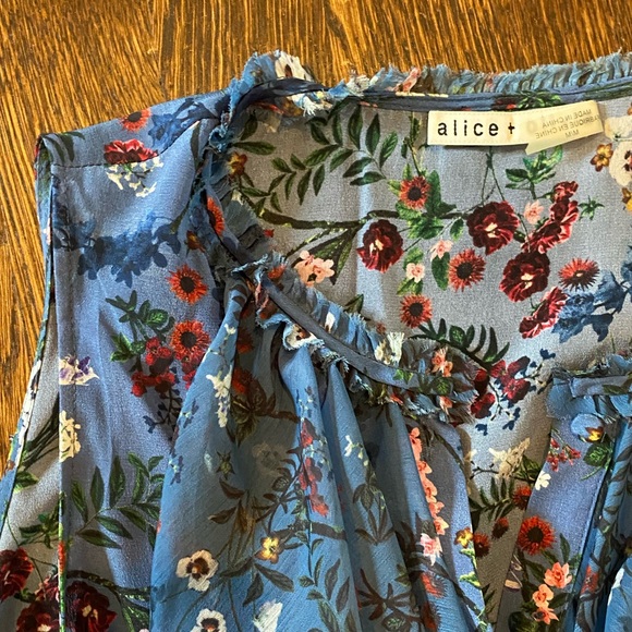 Alice and Olivia long, flowery sleeveless top - Picture 4 of 6